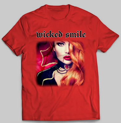 Wicked Smile Killer At Large t. shirt (unisex) - red colour (limited edition) AUSTRALIAN ORDERS ONLY