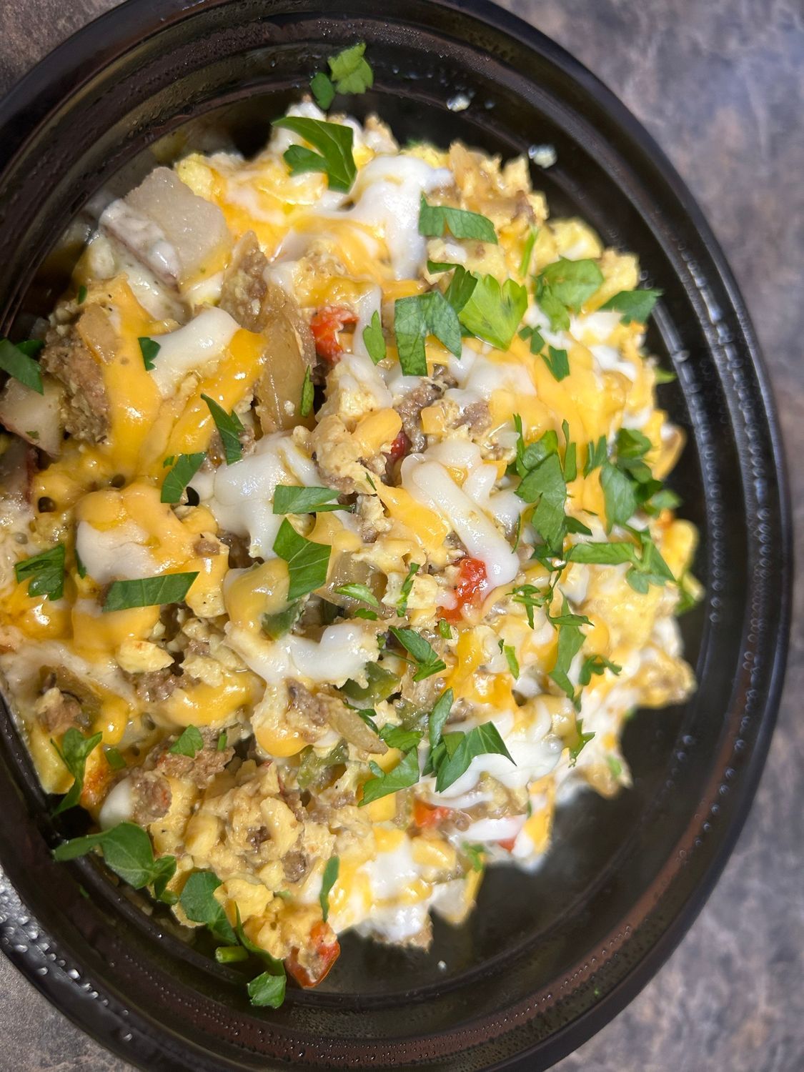 Sausage Bacon Scramble