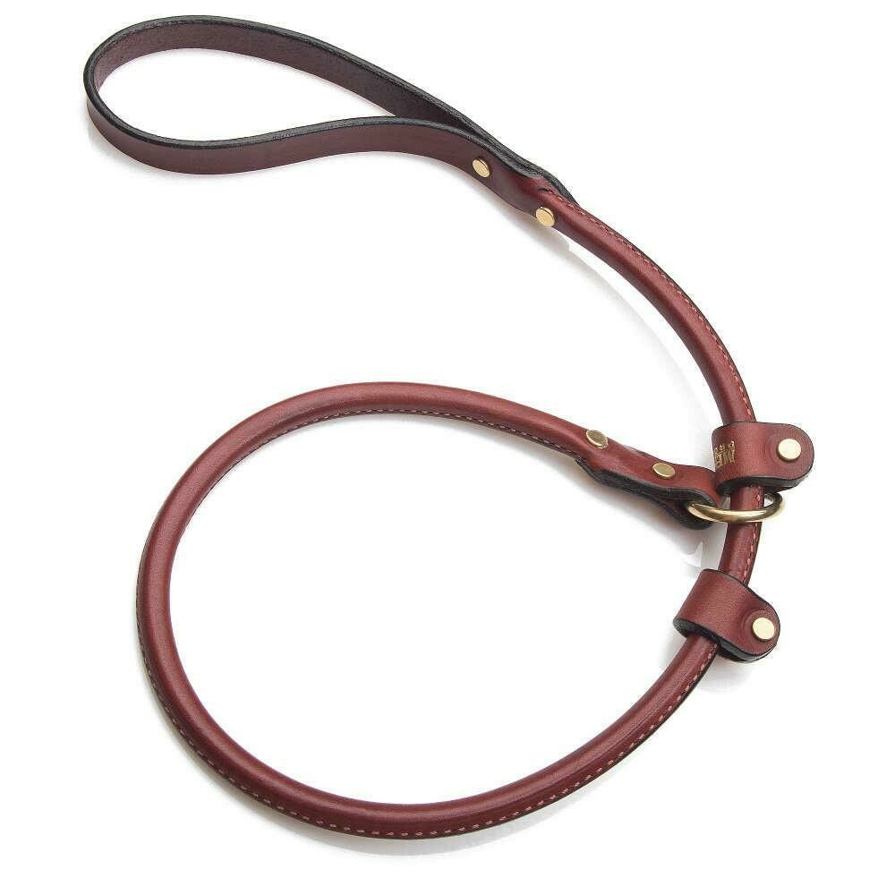 Leather handler slip lead