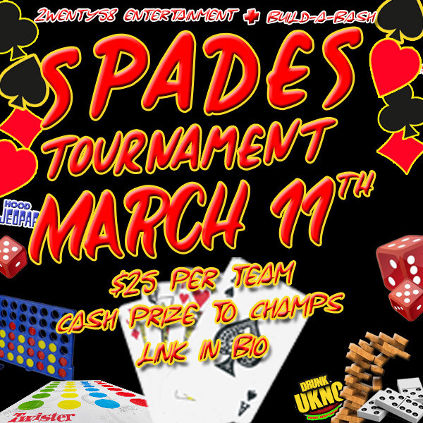 SPADES TOURNAMENT SIGN-UP