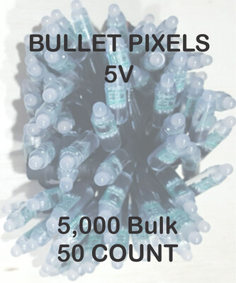 BULK 3000 OR MORE PIXELS - 5V / WS2811 / SQUARE Pixels / 100 count Strings / 18 Gauge WIRE / 4 Inch Spacing / Shipped Direct by Boat 8 to 12 Weeks for delivery BULK 3000 OR MORE PIXELS - 5V / WS2811 / SQUARE Pixels / 100 count Strings / 18 Gauge WIRE / 4 Inch Spacing / Shipped Direct by Boat 8 to 12 Weeks for delivery