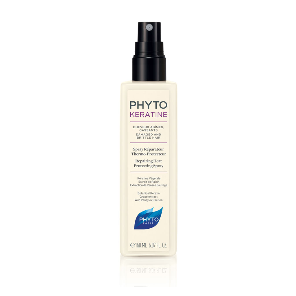 PHYTOKÉRATINE SPRAY RÉPARATEUR
SPRAY RÉPARATEUR THERMO-PROTECTEUR
CHEVEUX ABÎMÉS, CASSANTS