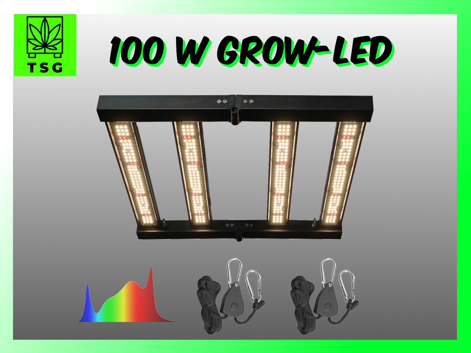 Klappbare, Dimmbare Grow-LED 100W