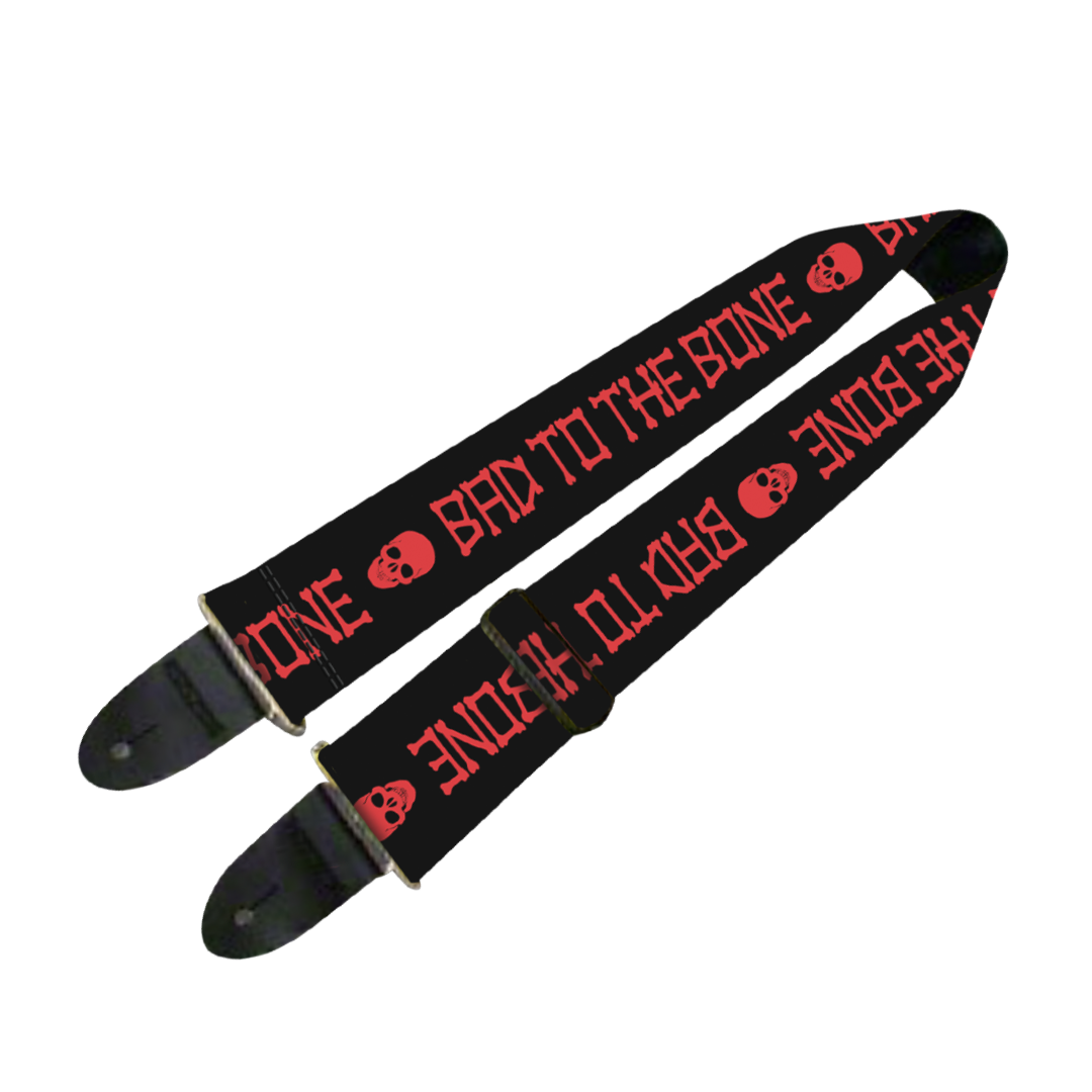 Bad to the Bone Guitar Strap
