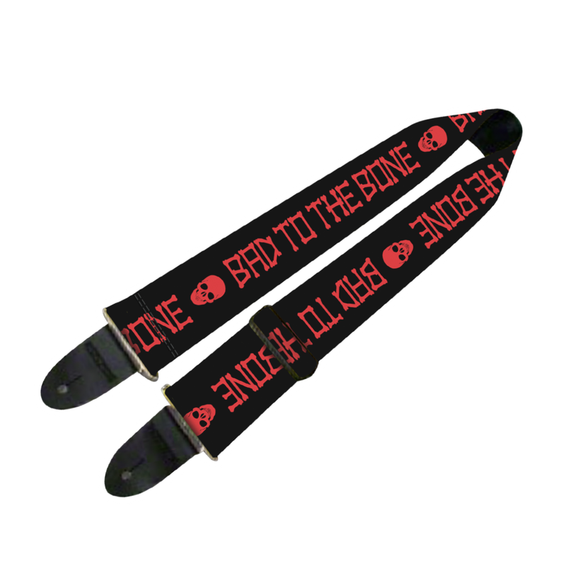 Bad to the Bone Guitar Strap