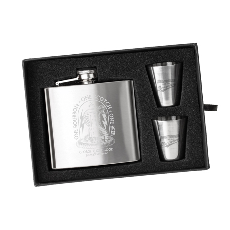 Flask &amp; Shot Glass Set