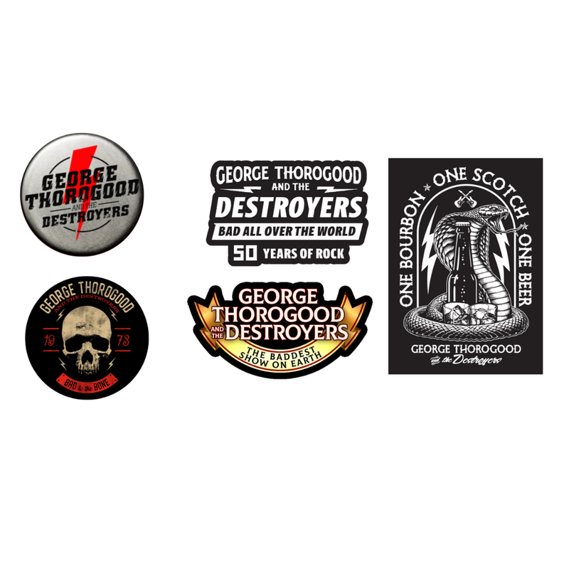 George Thorogood Sticker Pack