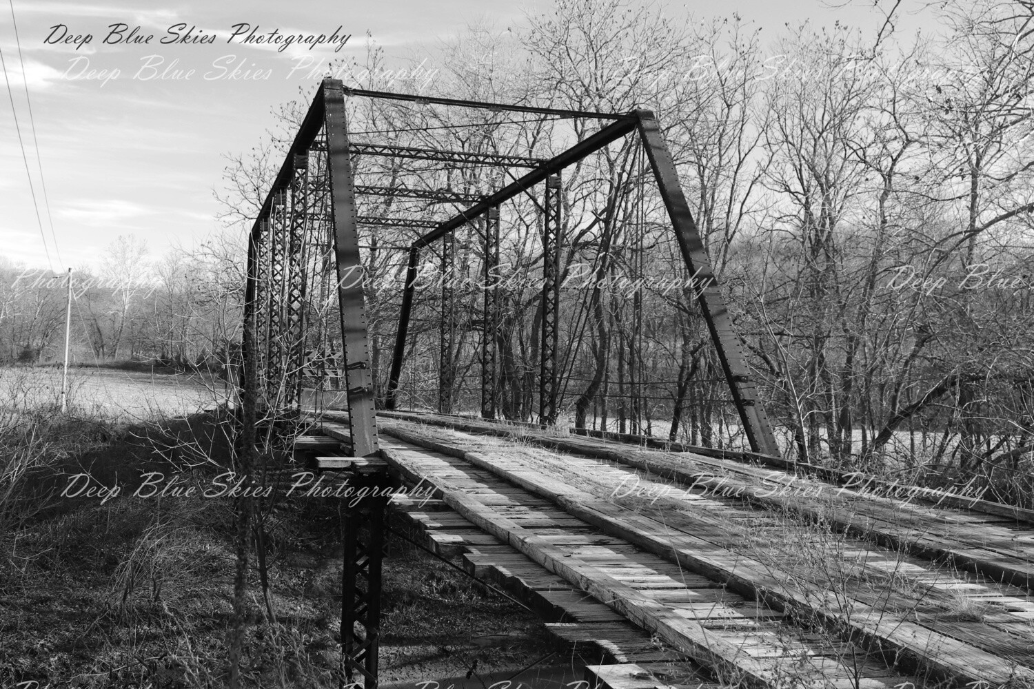 Old Bridge in Black and White