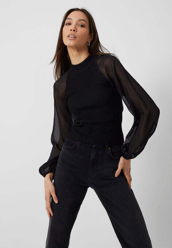 French Connection Melody Top - Black