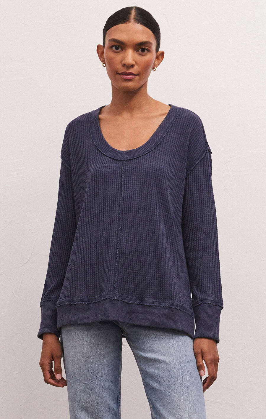 Willow LS Waffle Top