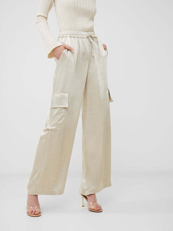 French Connection Satin Cargo Trouser