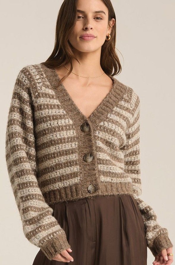 ZSupply Ese MetallicStripe Cardi