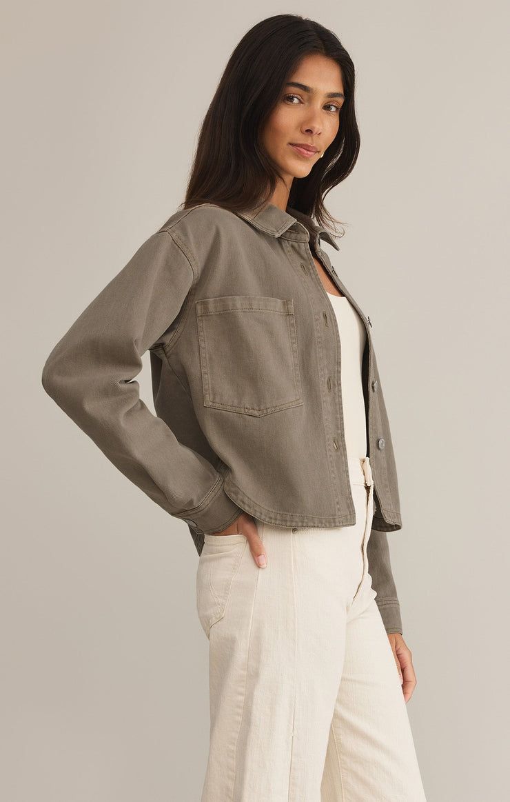 ZSupply All Day Cropped Denim Jacket
