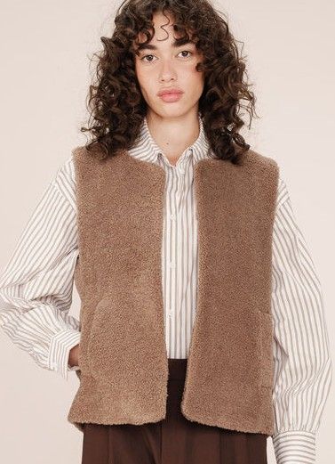 Grace&amp;Mila Sinatra Sherpa Vest