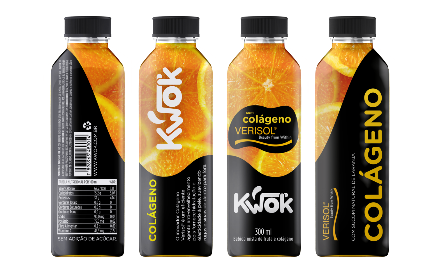 KWOK COLÁGENO LARANJA - 24 UNIDADES