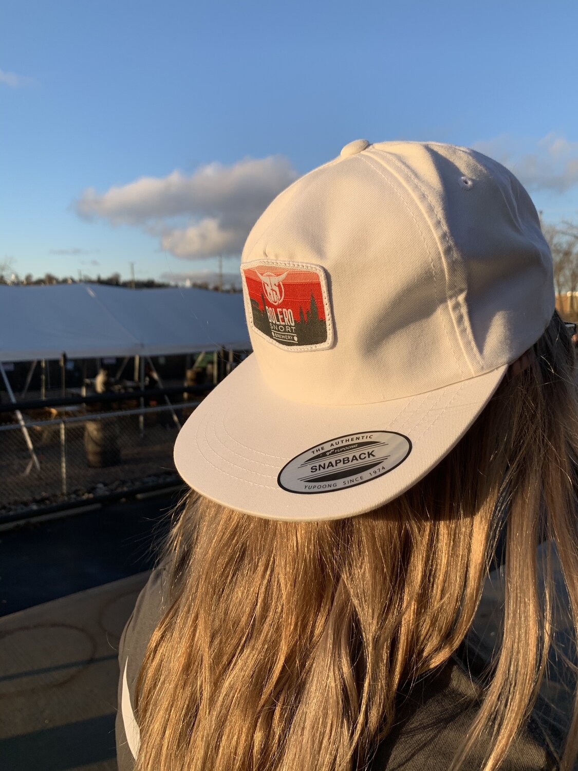 White Snapback Skyline Hat