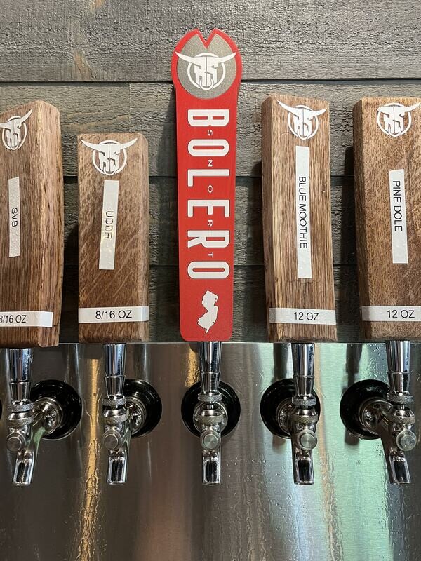 New Red Bs Tap Handle