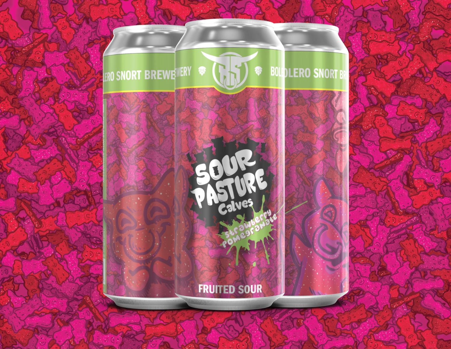Sour Pasture Calves: Strawberry Pomegranate | 4pk