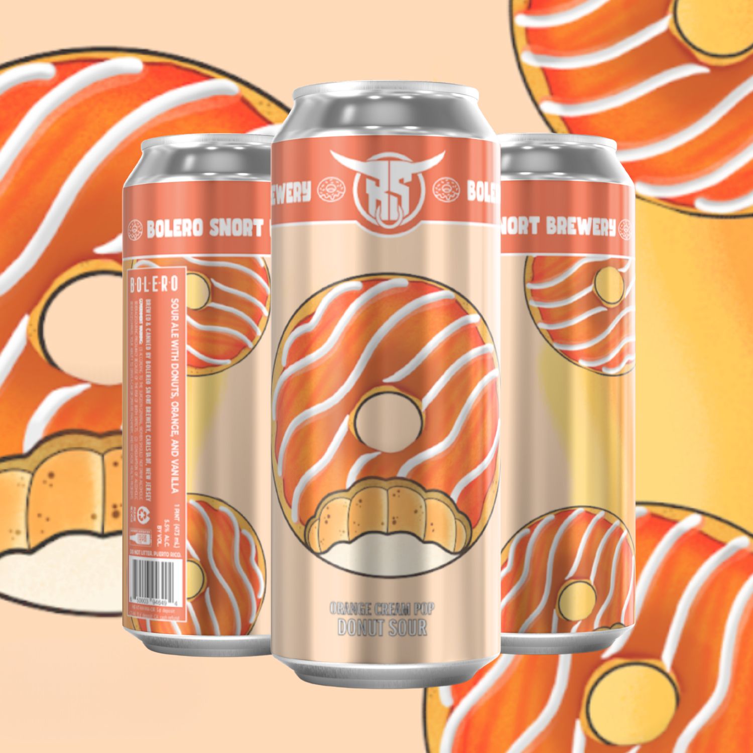 Krispy Kow: Orange Cream Pop Donut | 4pk Krispy Kow: Orange Cream Pop Donut | 4pk