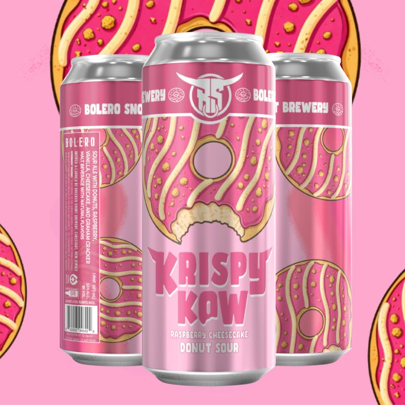 Krispy Kow: Raspberry Cheesecake Donut | 4pk