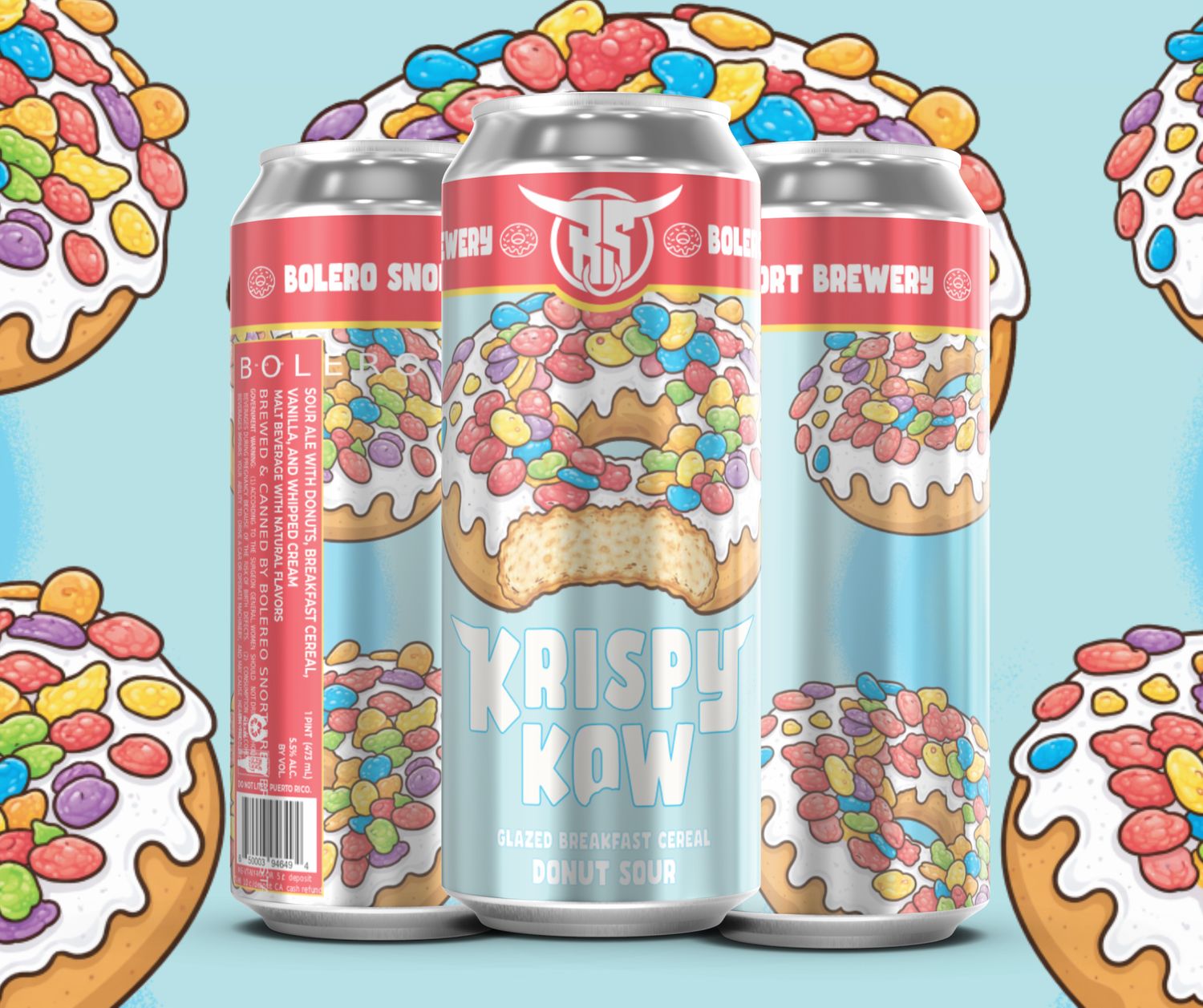 Krispy Kow: Glazed Breakfast Cereal Donut | 4pk