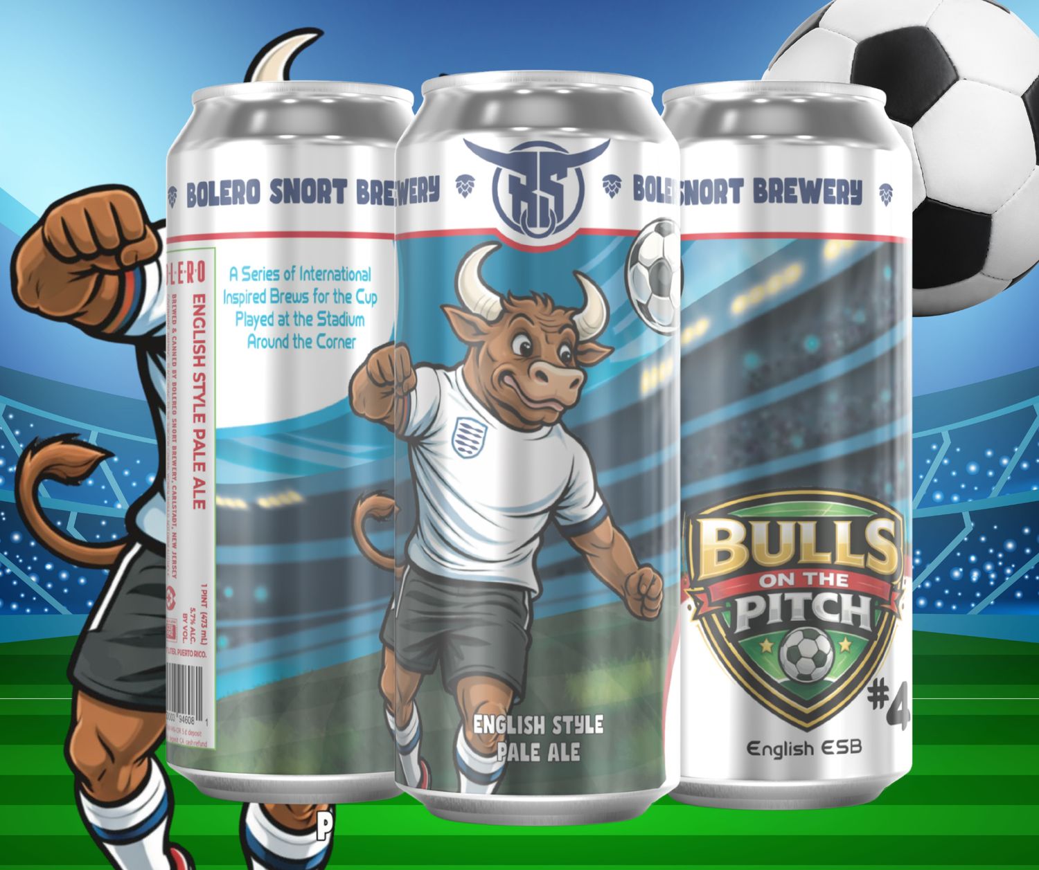 Bulls On The Pitch #4: English Style Pale Ale | 4pk Bulls On The Pitch #4: English Style Pale Ale | 4pk
