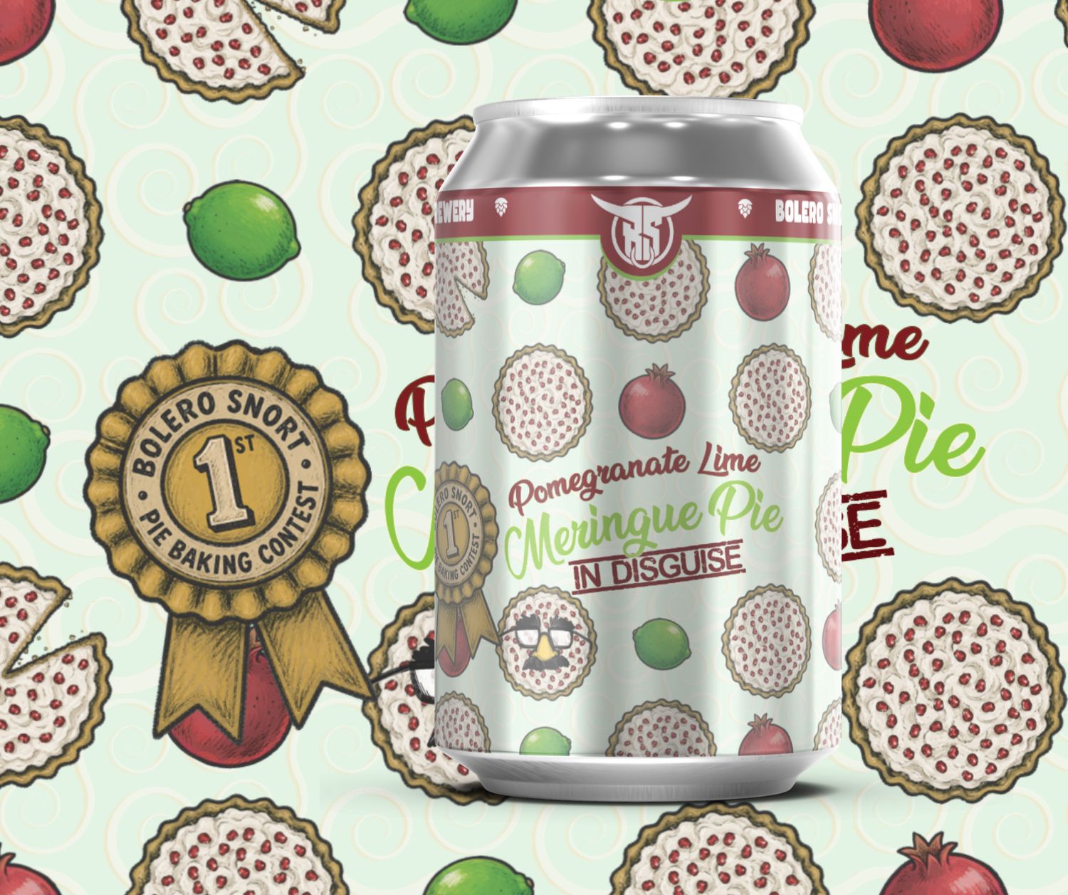 Pomegranate Lime Meringue Pie In Disguise | 4pk Pomegranate Lime Meringue Pie In Disguise | 4pk