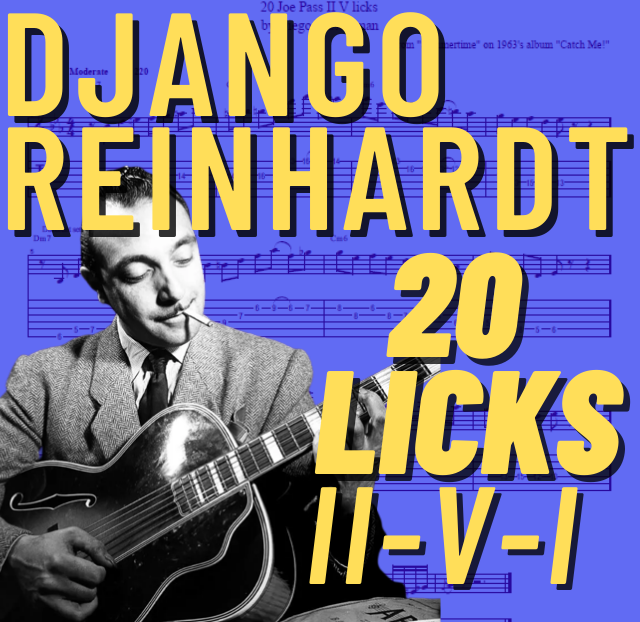 20 Django Reinhardt 2-5-1 Licks with TABS
