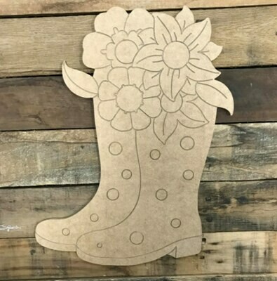 Paint by Line Rain Boots 10 Paint by Line Rain Boots 10"