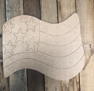 Paint by Line Flag 10"
