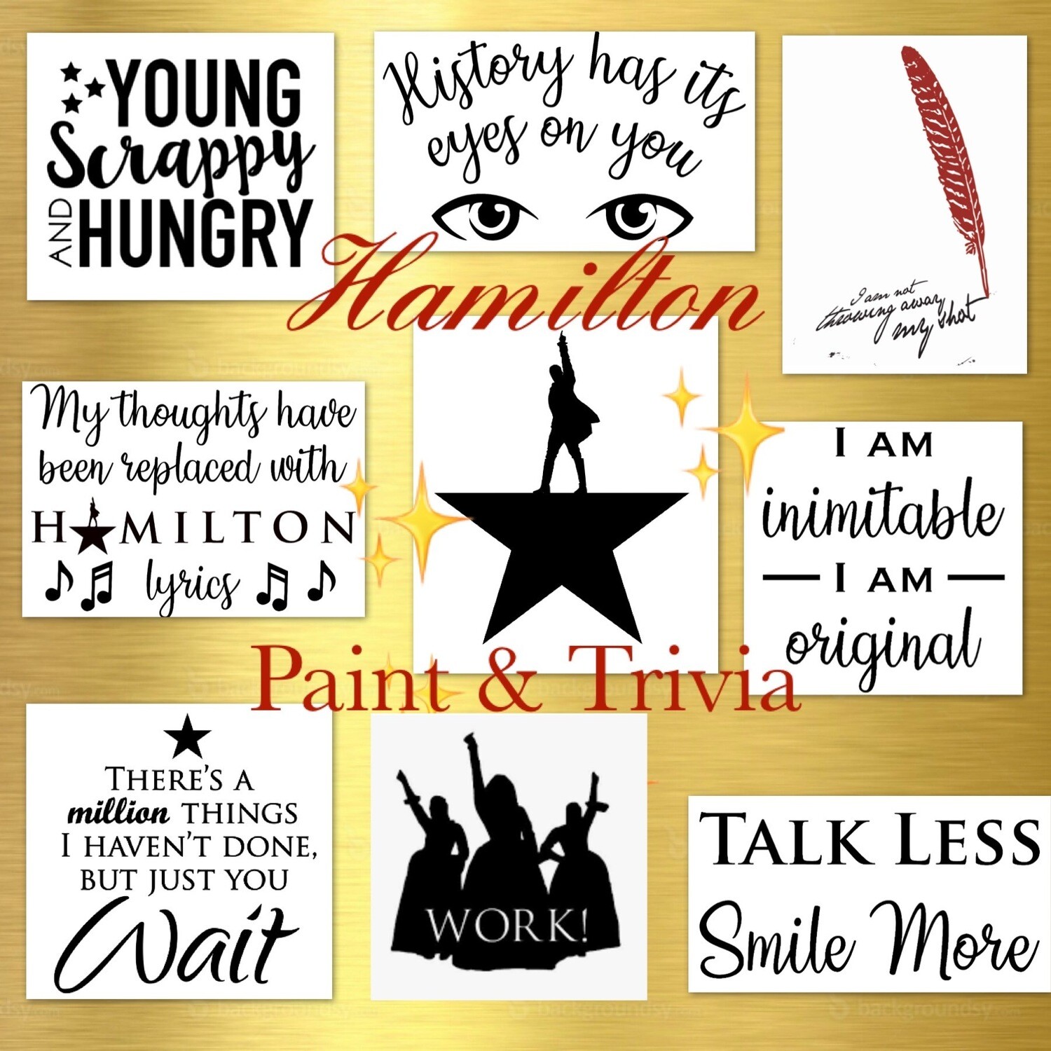 Hamilton Musical Wood Sings and Trivia Night In Studio or Zoom Option Hamilton Musical Wood Sings and Trivia Night In Studio or Zoom Option