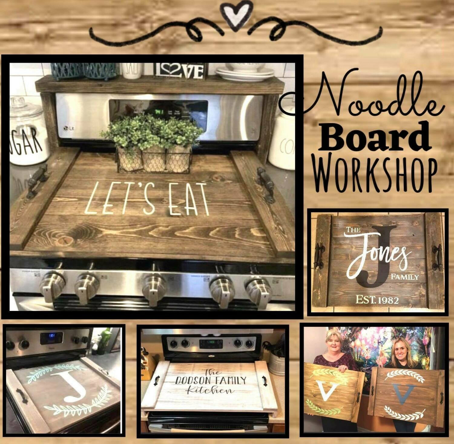 Noodle Board Stovetop cover