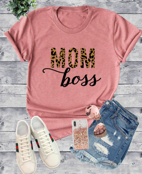 Mom Boss Graphic T shirt Mom Boss Graphic T shirt
