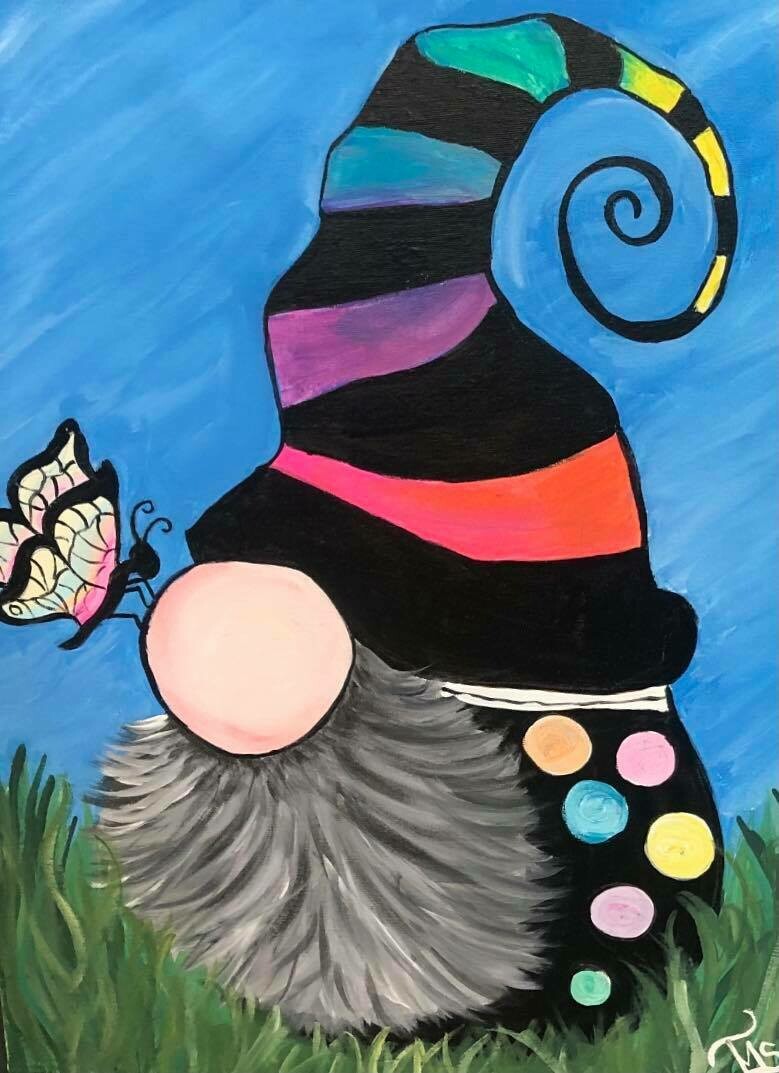 Garden Gnome Family Friendly IN STUDIO Paint Night Garden Gnome Family Friendly IN STUDIO Paint Night