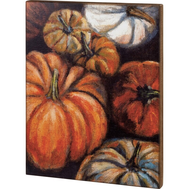 Large Box Sign - Pumpkins
