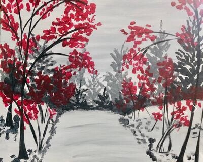Winter Path Paint and Sip January 21st