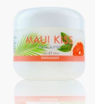 Maui Kiss Body Butter with Aloe, Mac. Nut & Coconut Oil 2 oz