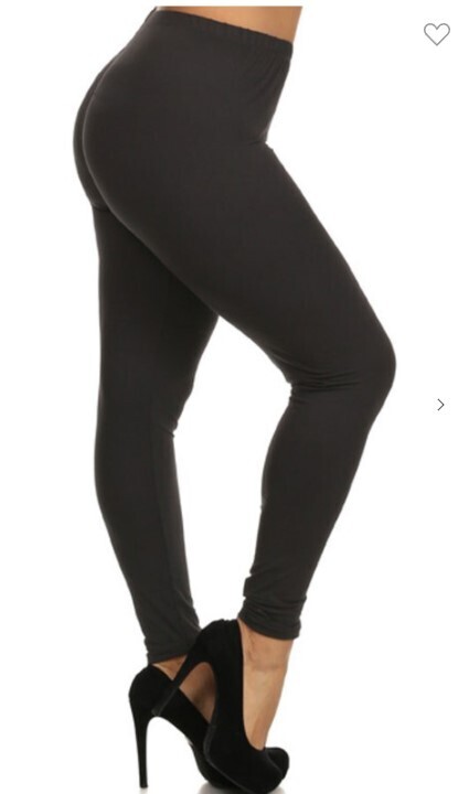 Black Buttery Soft Leggings 

