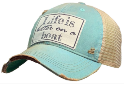 Life Is Better On A Boat Trucker Hat
