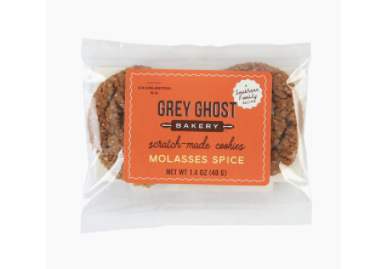Grey Ghost Bakery, Molasses Spice Cookies 2 pack