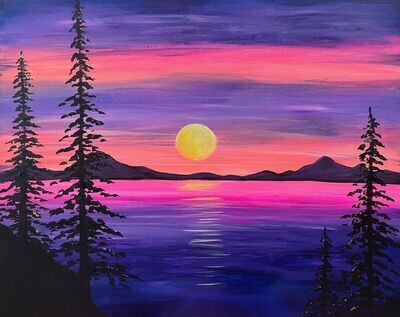 Purple Mountains Majesty Paint and Sip