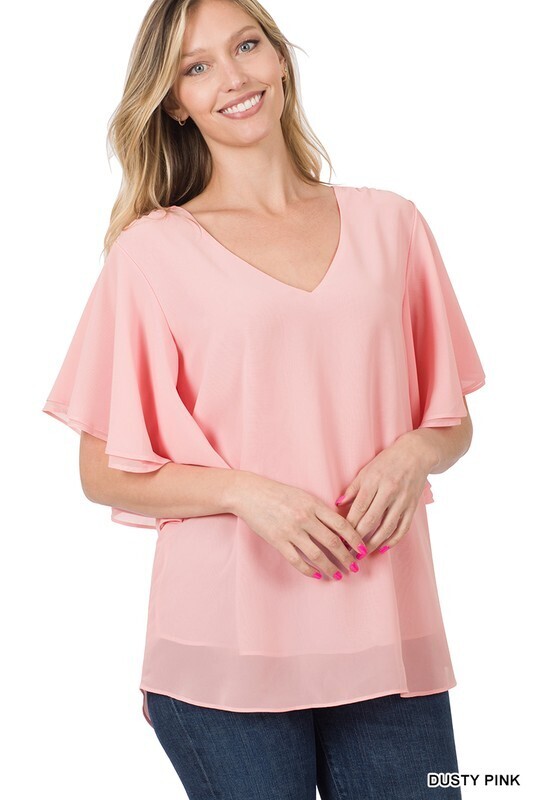 Darling Chiffon Double Layer Blouse