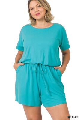 FINAL SALE Rachel Romper With Pockets FINAL SALE Rachel Romper With Pockets
