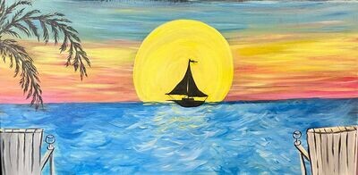 By The Sea Paint and Sip August 13th
