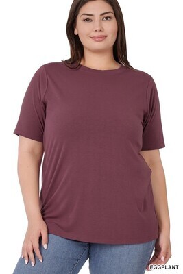 Short Sleeve Round Neck Tee 
2 Colors