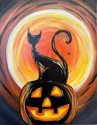 Black Cat Paint & Sip October 22nd