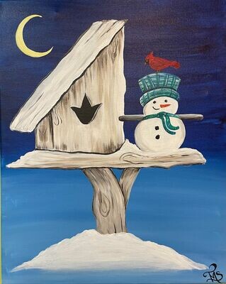 Winter Birdhouse Paint and Sip January 7th