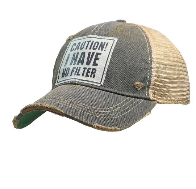 Caution I Have No Filter Trucker Hat
