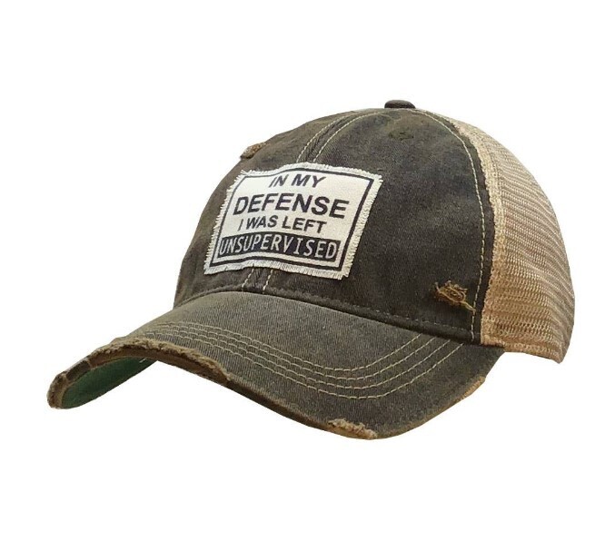 In My Defense I Was Left Unsupervised Trucker Hat
