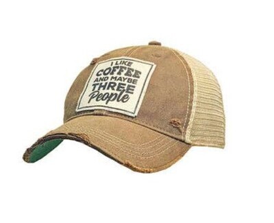 I Like Coffee And Maybe 3 People Trucker Hat